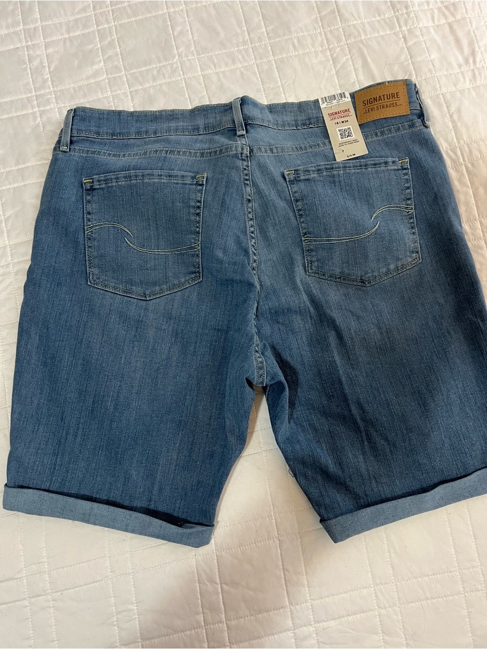 Signature by Levi Strauss Light Blue Denim Jean Shorts